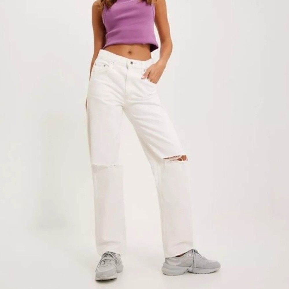 New! Levi's '94 Baggy 90s Straight Leg Distressed Mid High Waist Loose Fit Jeans